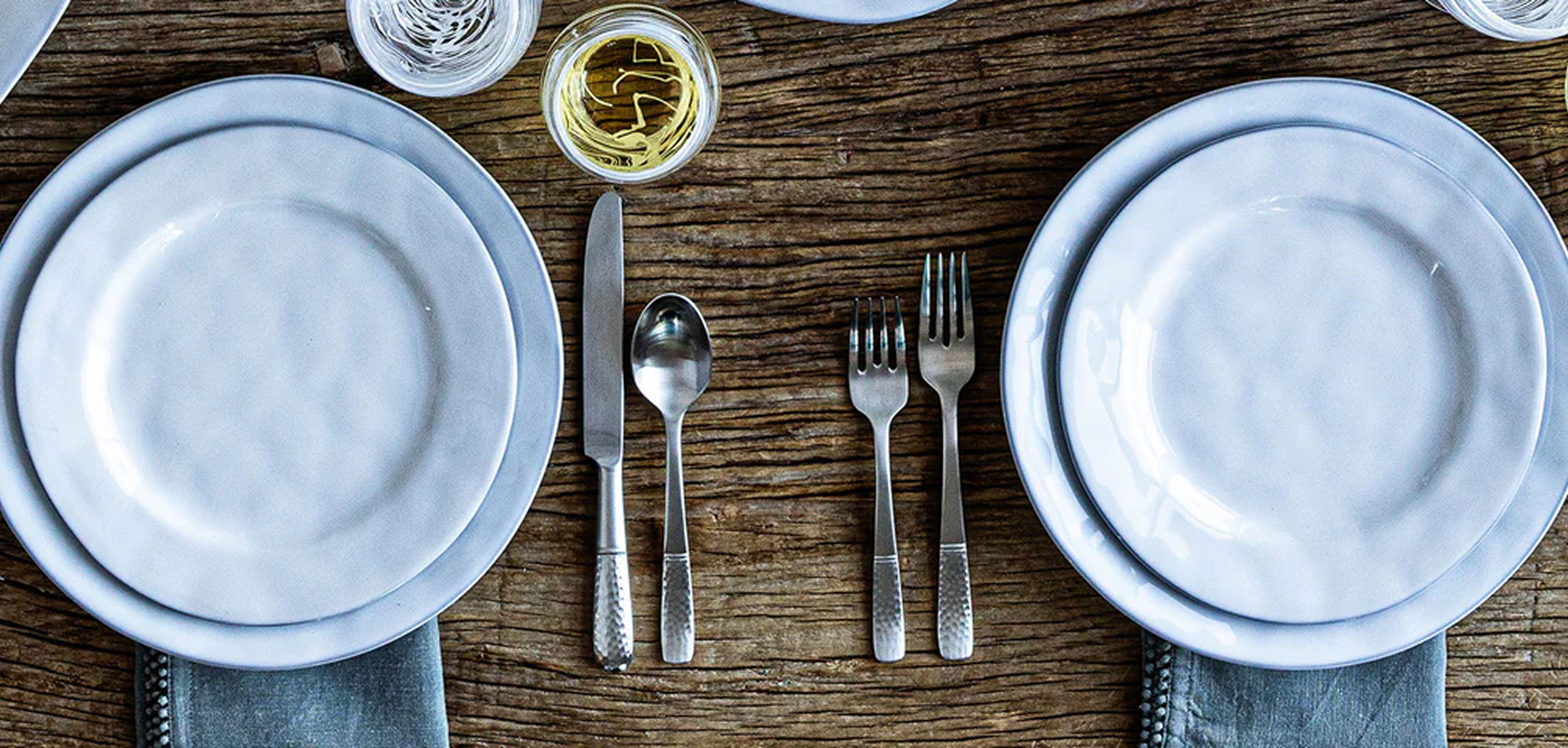 juliska White plates