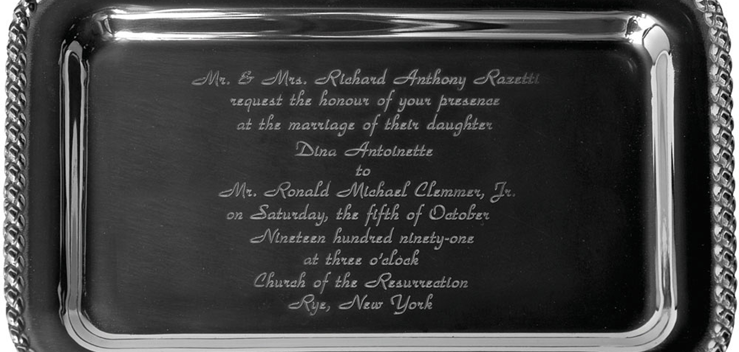 invitation engraved