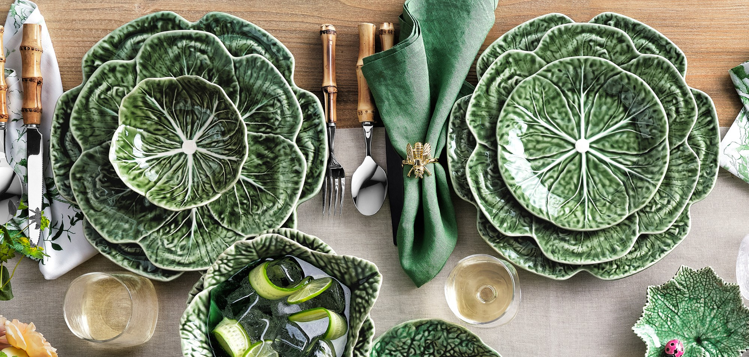 Cabbage bOWL Settings on table