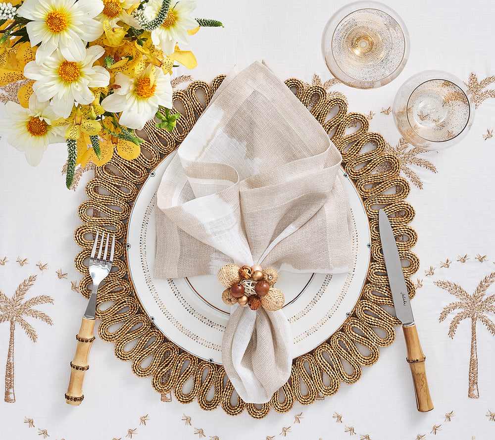 Watercolor Stripe Napkin Set of 4