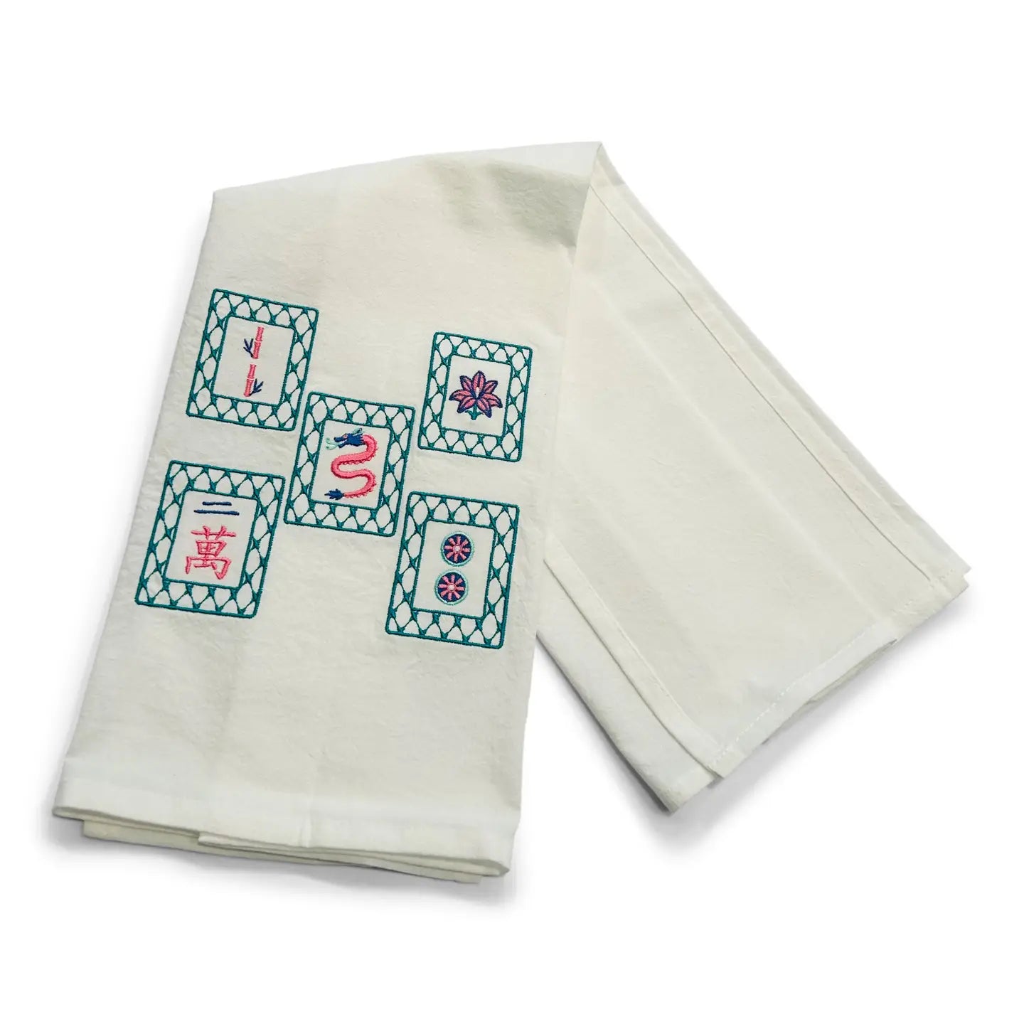 Tea Towel — Mahjong Tiles