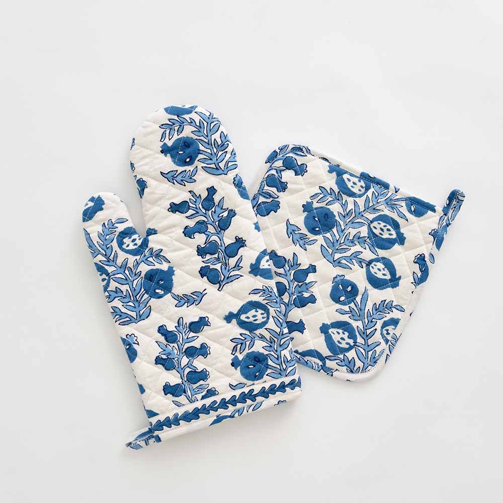 Block Print Oven Mitt Sets