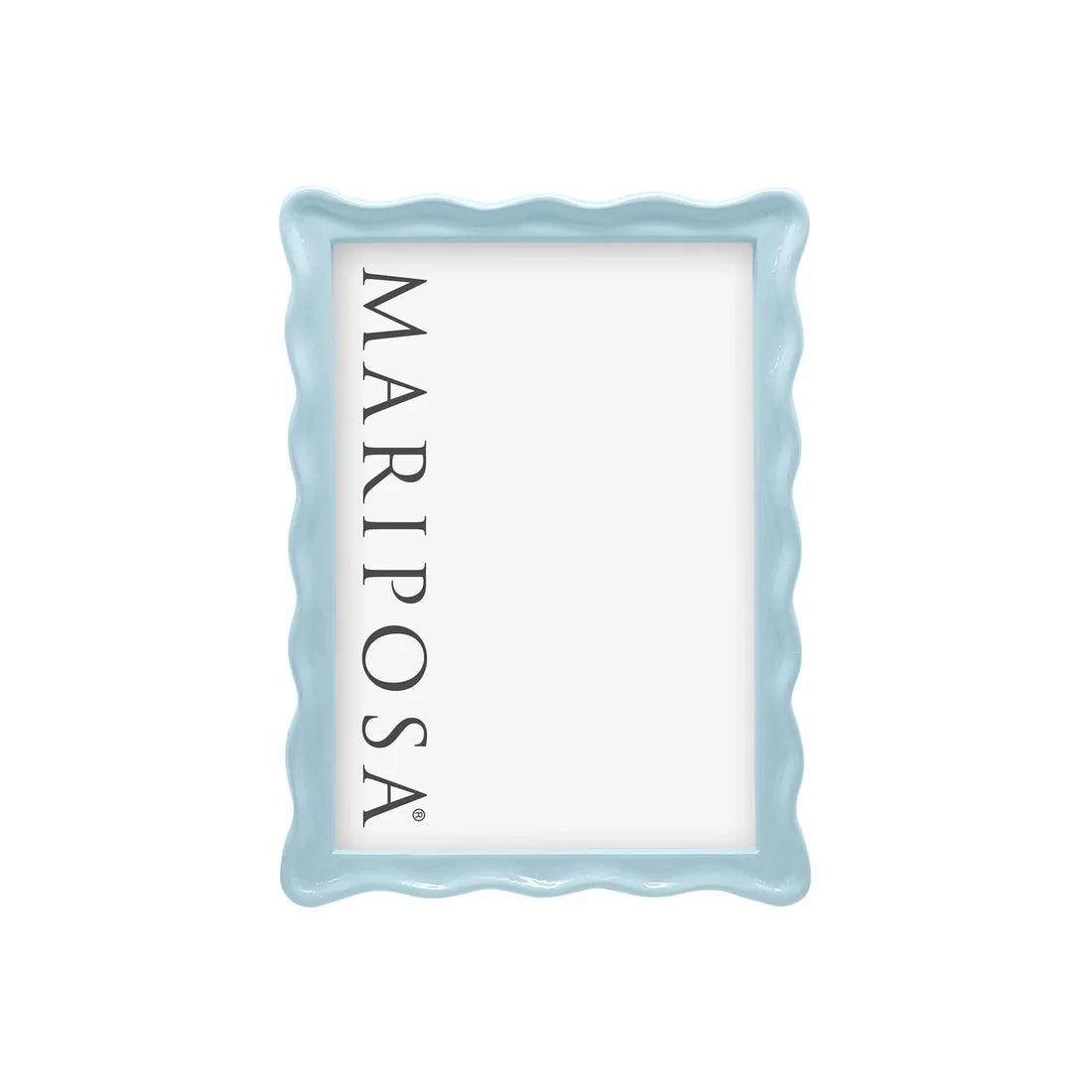 Wavy Dusty Blue Frame