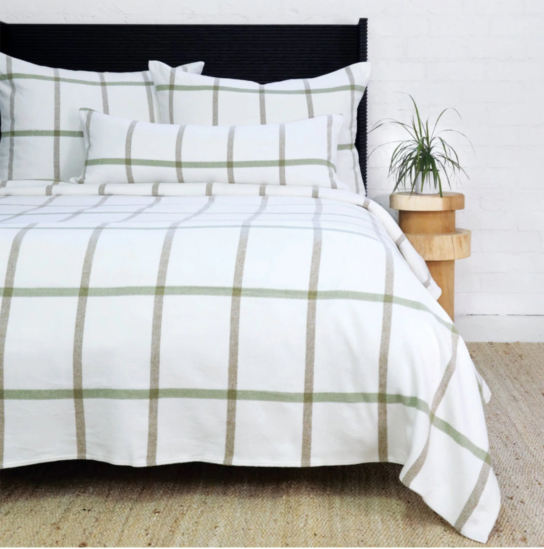 Copenhagen Blanket White/Olive King