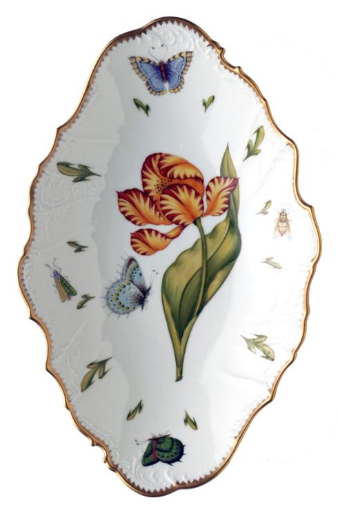 Anna Weatherley Old Master Tulips Oval Open Vegetable Bowl