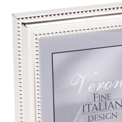 Silver Plate Frame With Double Beaded Edge