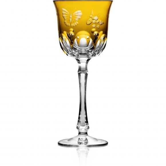 Springtime Amber Water Goblet