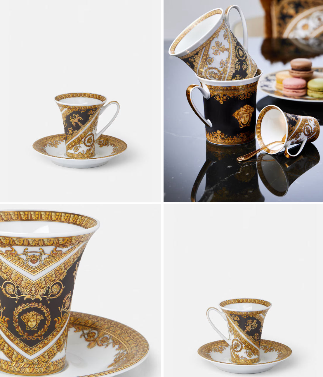 Baroque Espresso Cup & Saucer