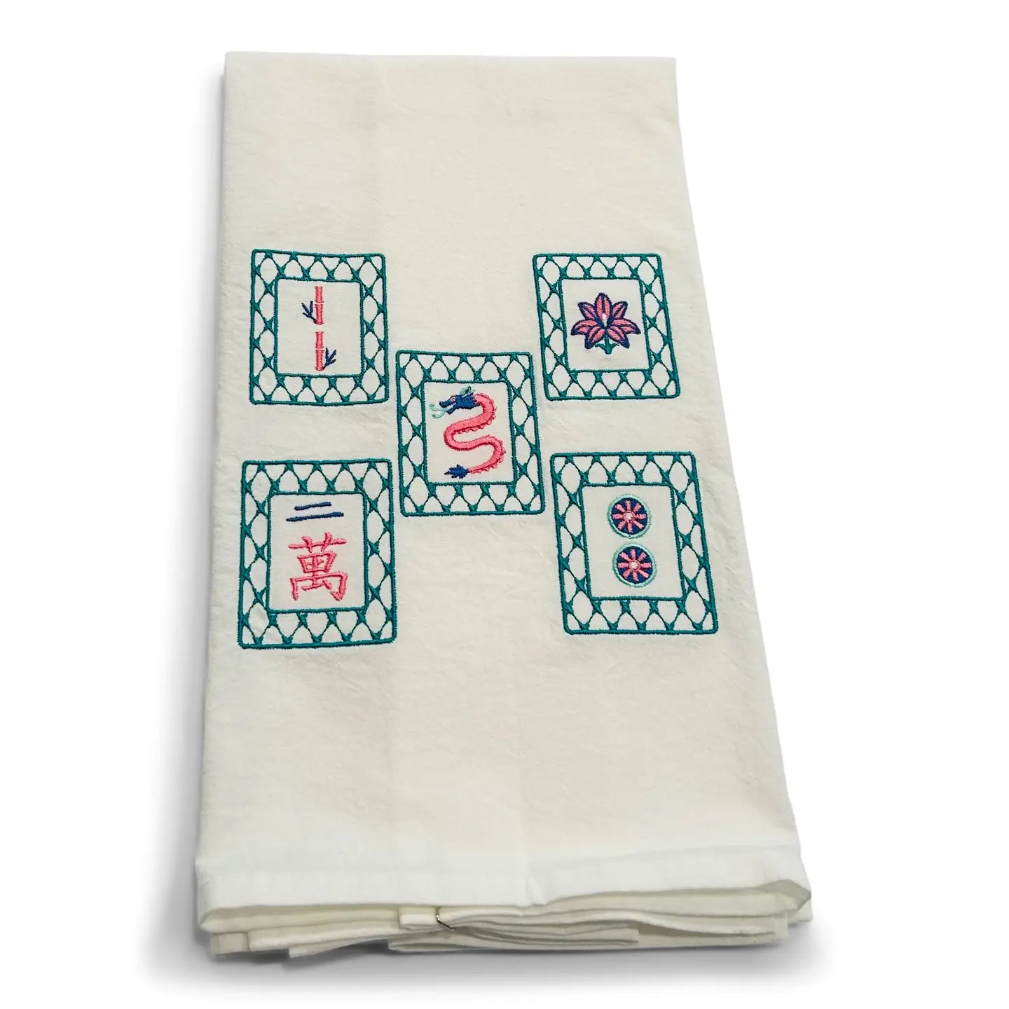 Tea Towel — Mahjong Tiles