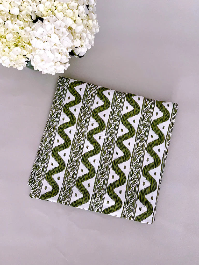 Wavy Green Napkins