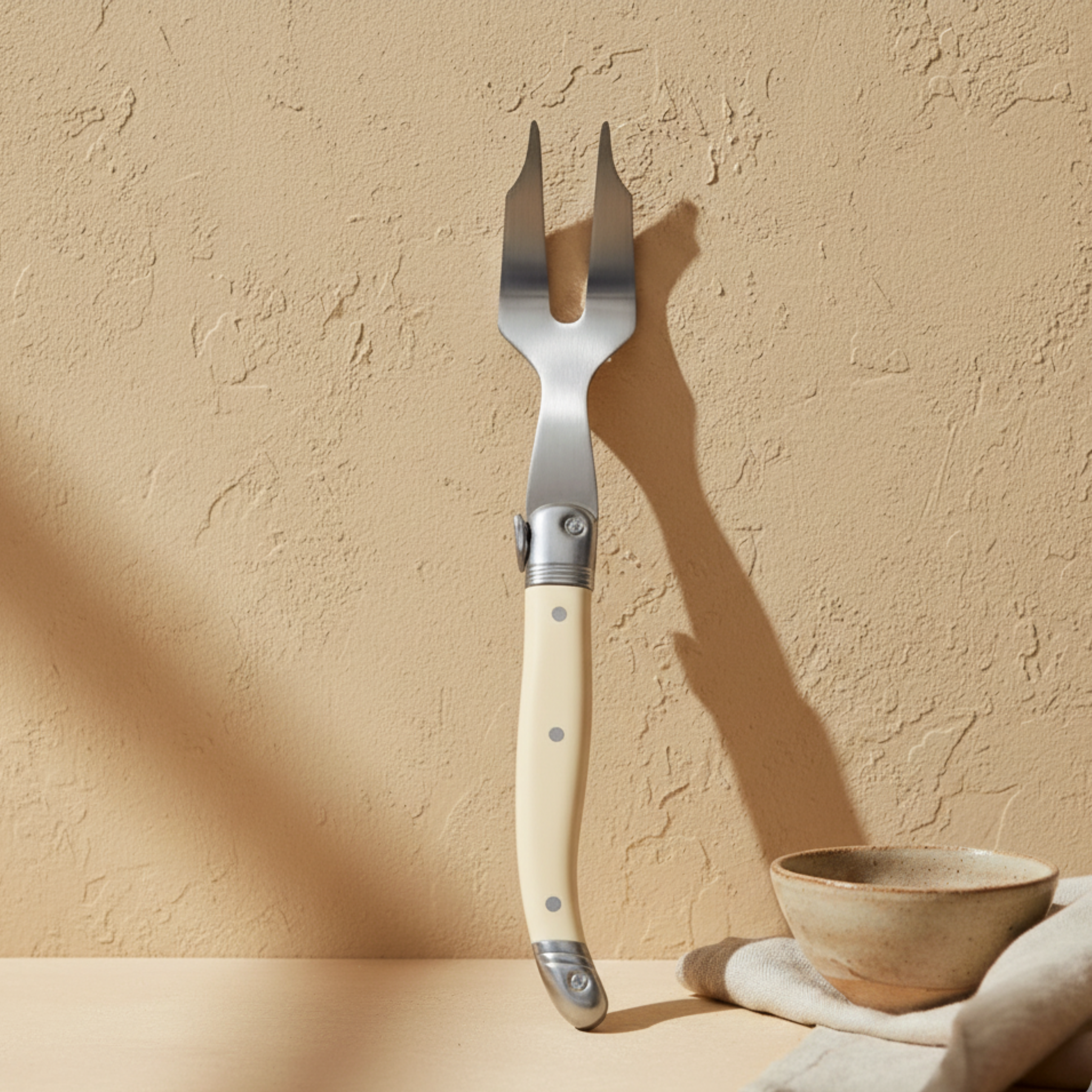 Laguiole Mini Cheese Fork, Ivory