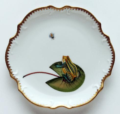Anna Weatherley Seascape - Waterlily Frog On Lily Pad Bread & Butter Plate