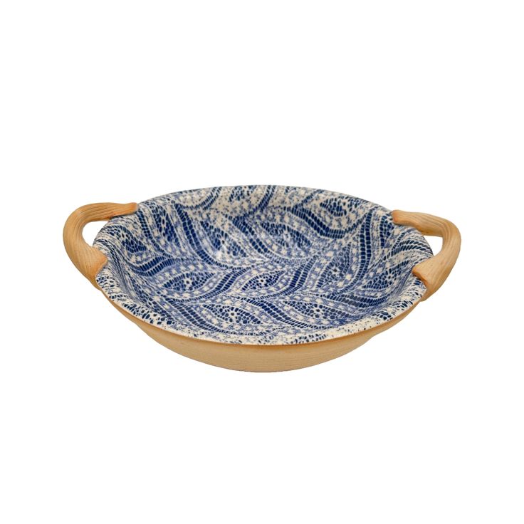 Cobalt Vegetable Bowl w/Handles 9"