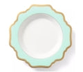 Anna's Palette Rim Soup Plate - Aqua Green