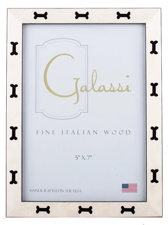 White Burl W/black Bone 4x6