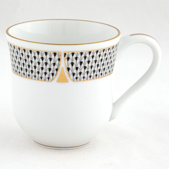 Art Deco Black Mug