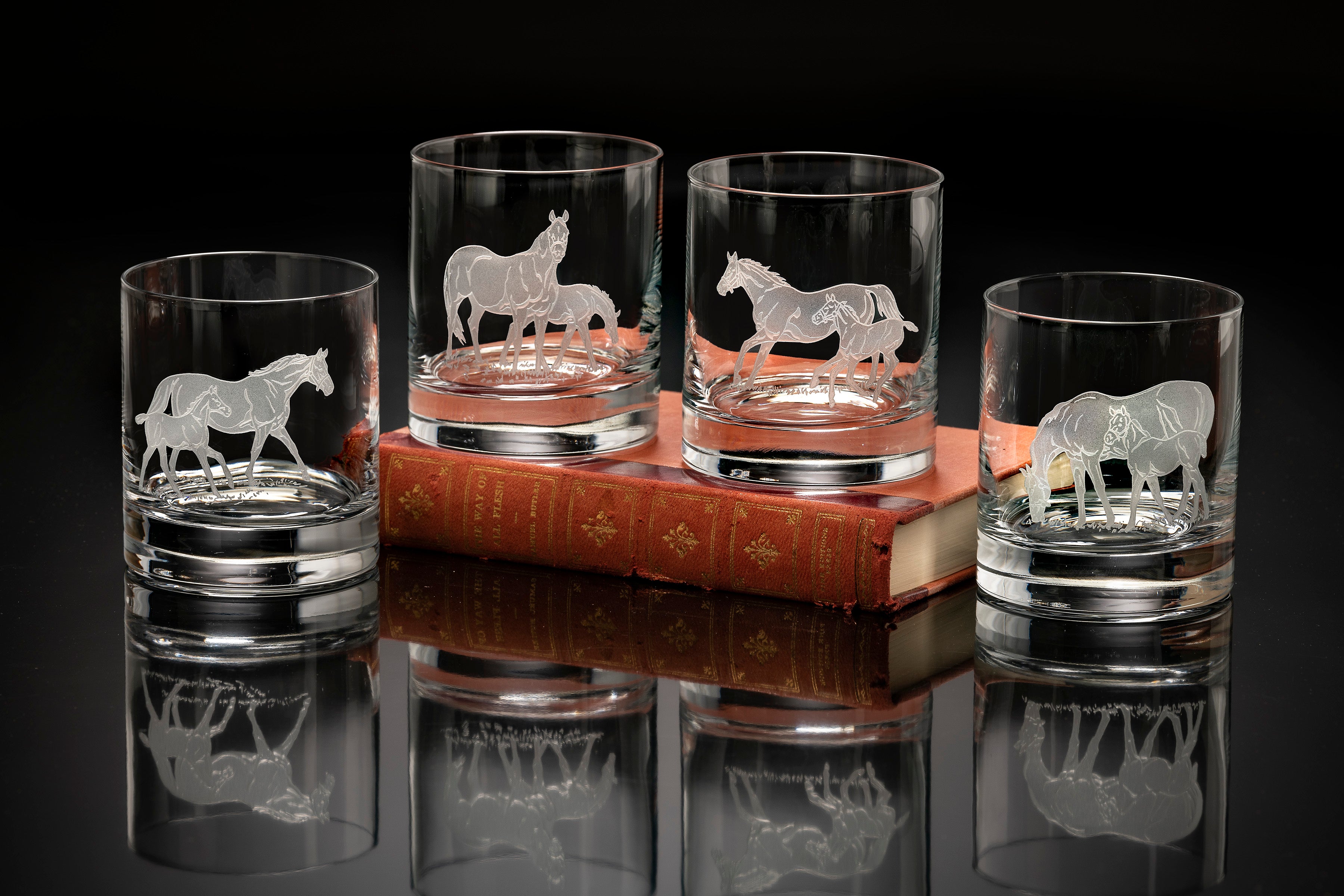 Bluegrass Crystal Double Old Fashioned Glasses | Set of 4