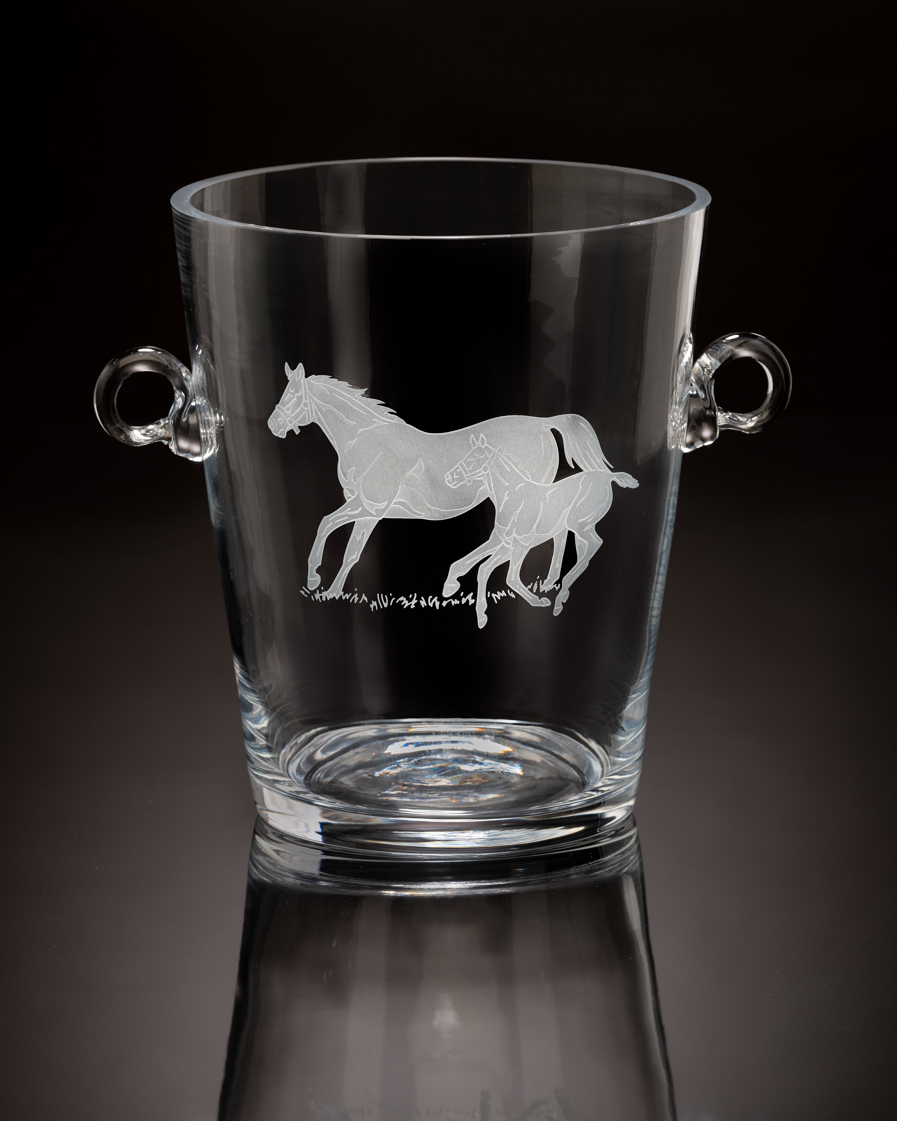 Bluegrass Crystal Ice Bucket