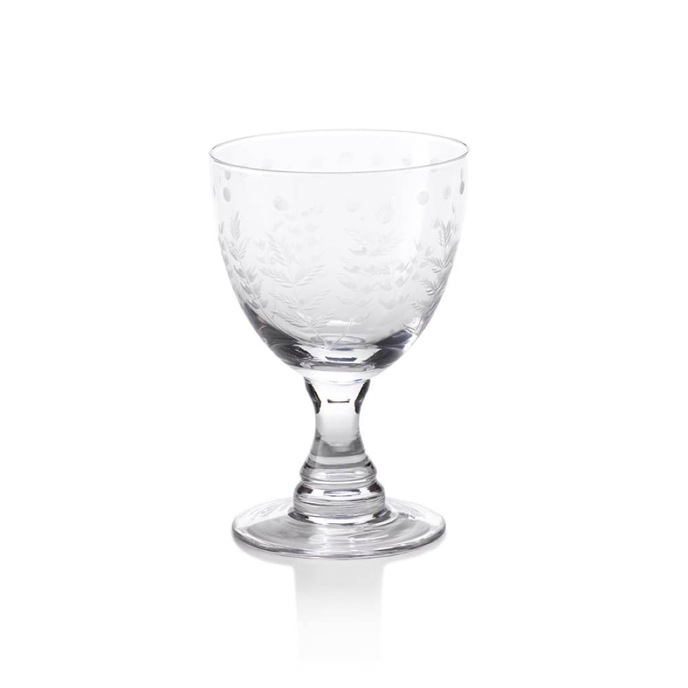 Spring Leaves Wine Glass