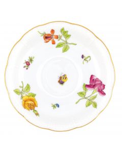 Antique Iris Tea Saucers