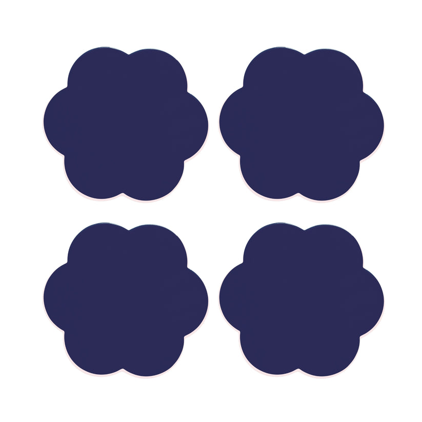 Scalloped Coasters Set/4