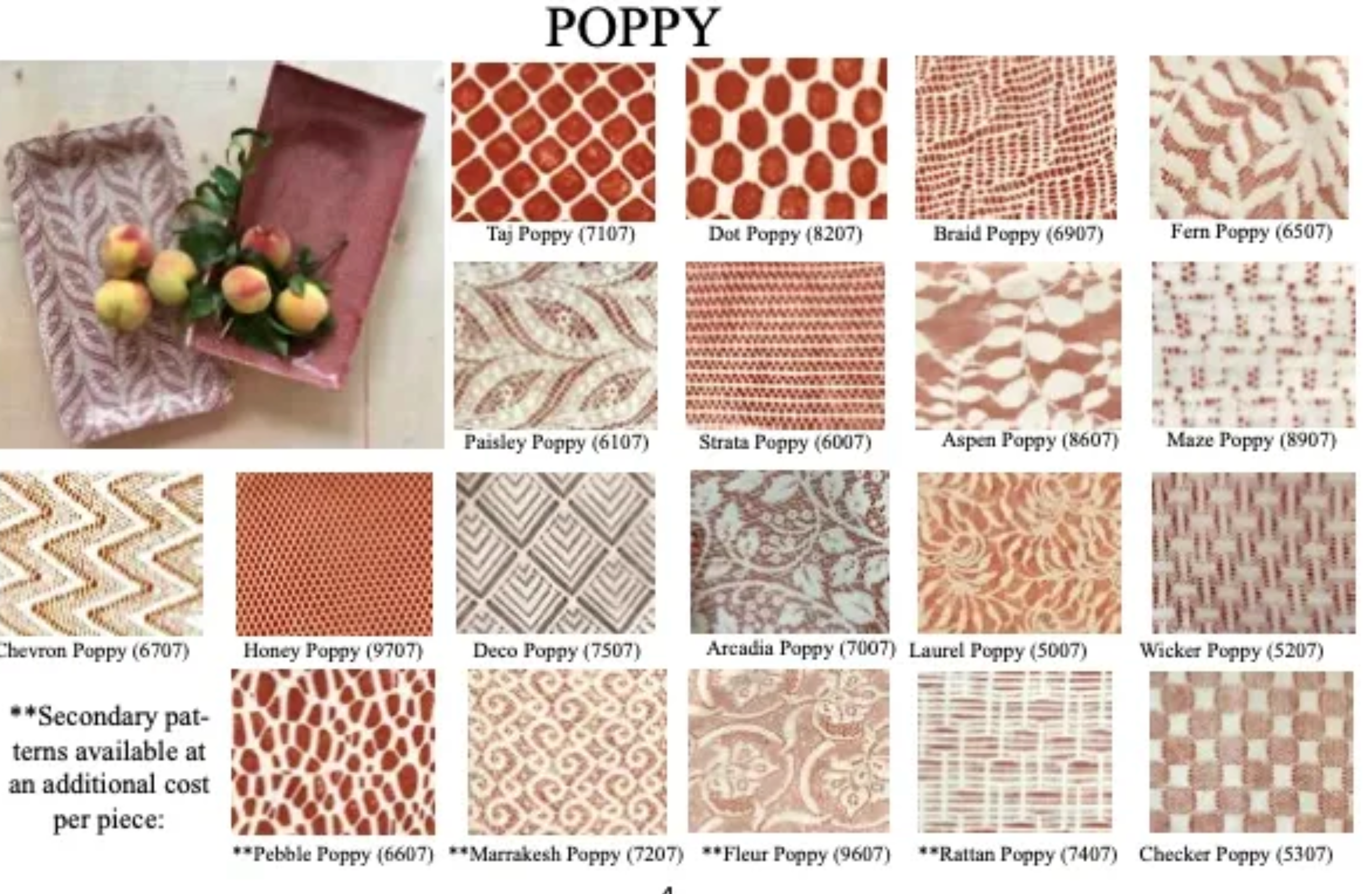 Poppy Small Rectangular Stacking Tray