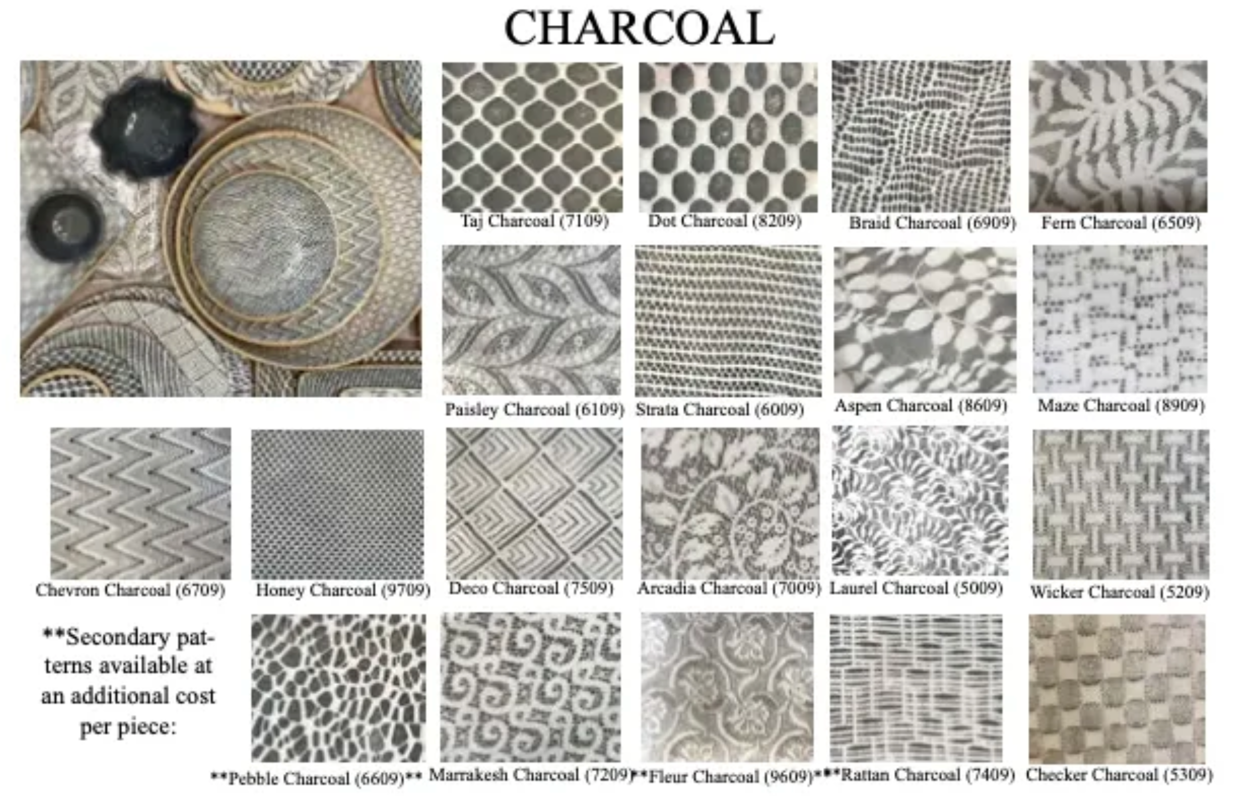 Charcoal Medium Oval Platter