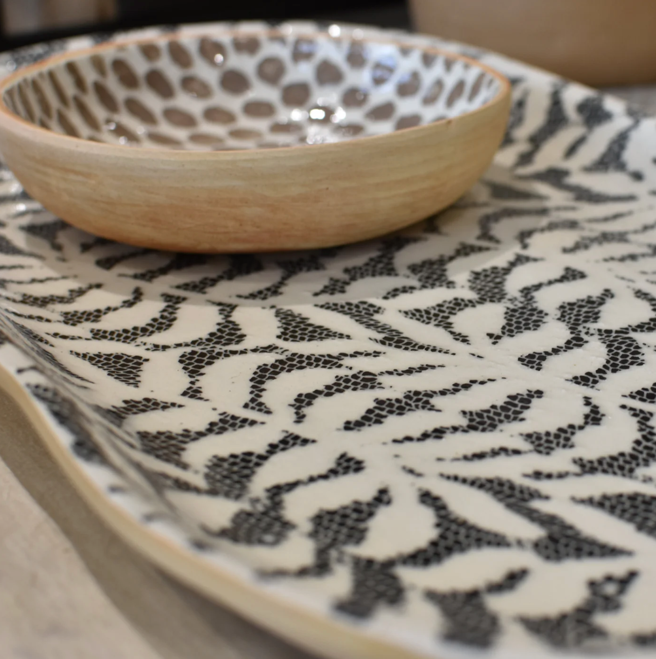 Black Small Fish Platter