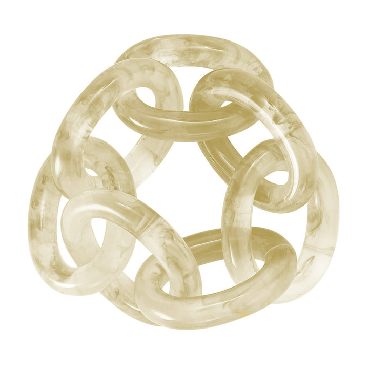 Chain Link Celedon Napkin Rings Set/4
