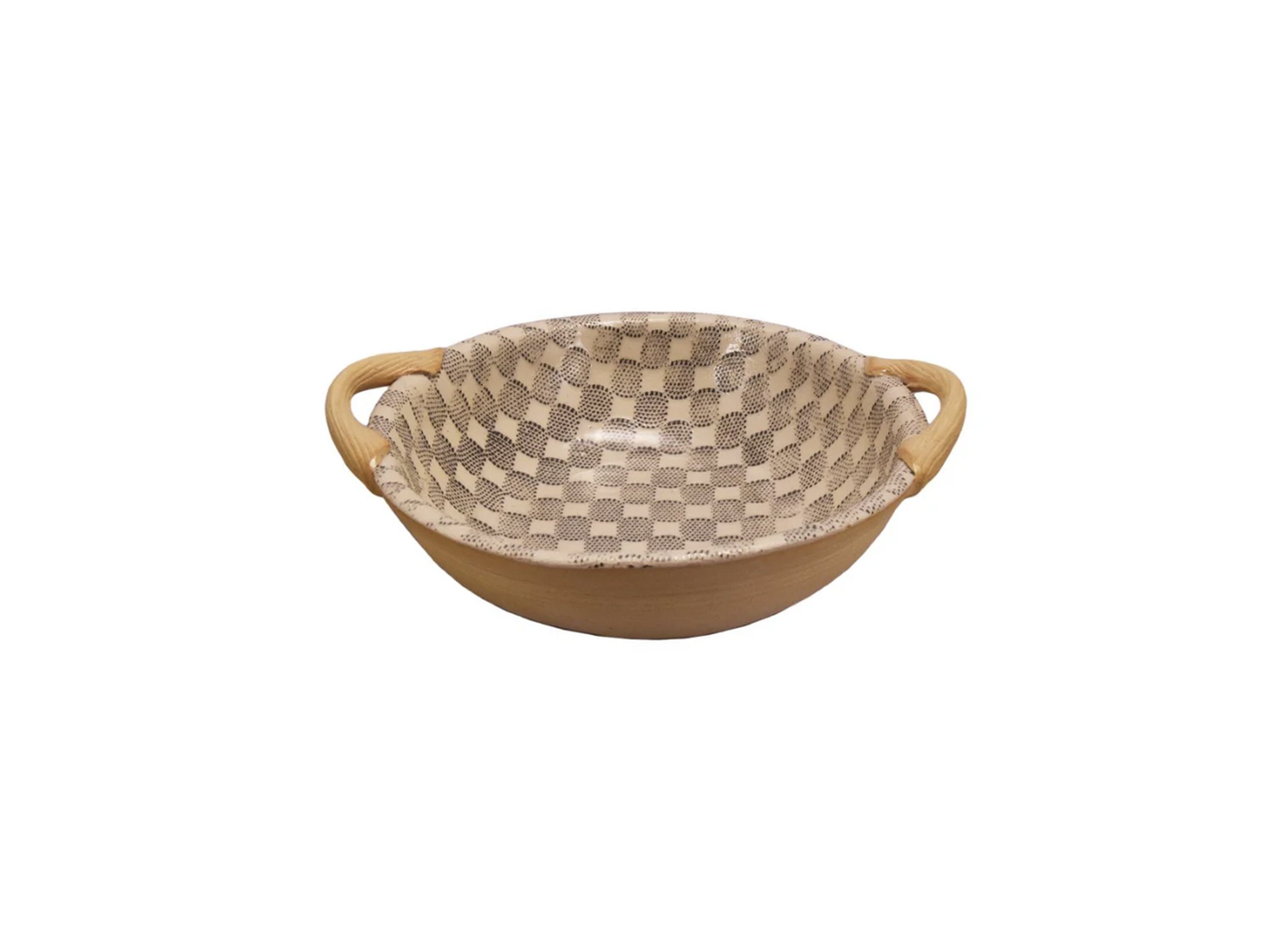 Charcoal Vegetable Bowl w/Handles 9"