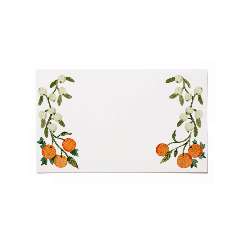 Citrus and Berries Flat Cards (Set of 8)