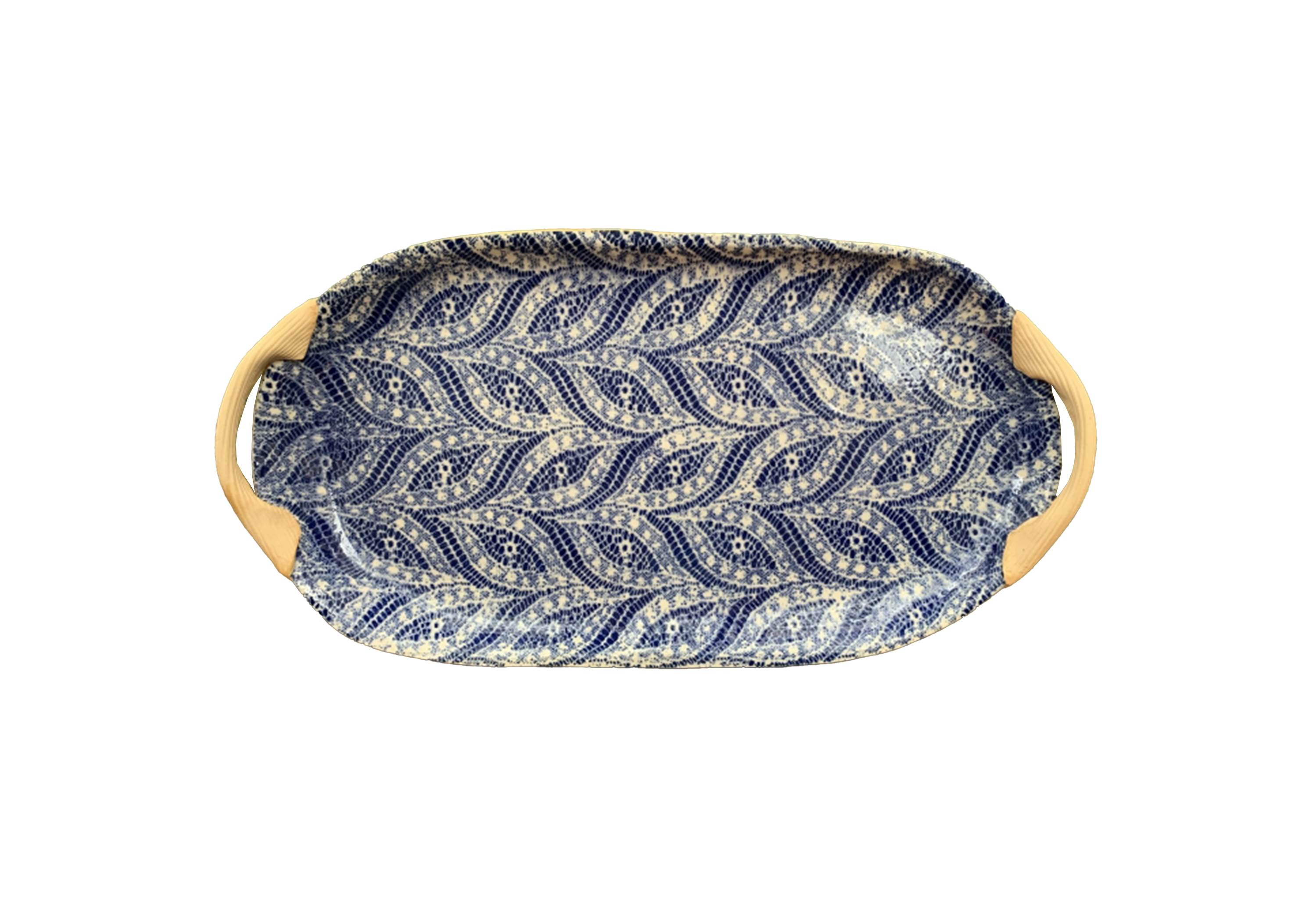 Pine 18x9" Oval Platter with Handles