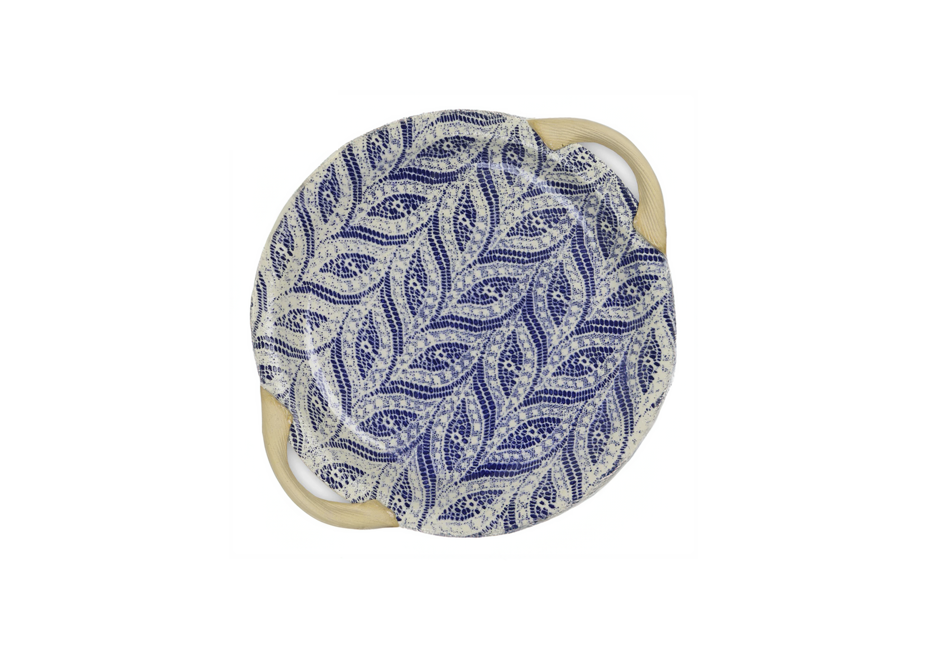 Cobalt Vegetable Bowl w/Handles 9"