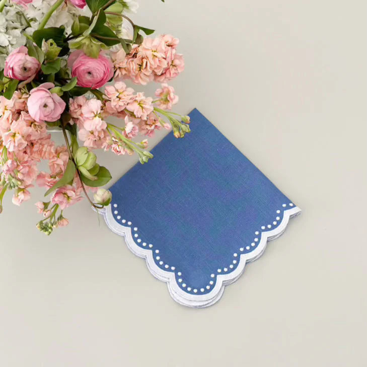 Single Dot Scalloped Napkins