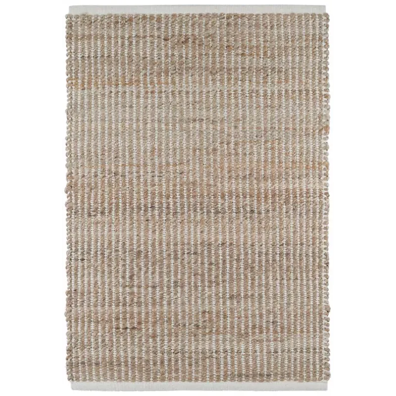 Gridwork Ivory Handwoven Jute Rug