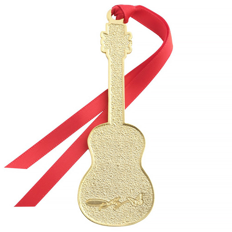 Dolly Parton Gold Plated Enameled Guitar Ornament