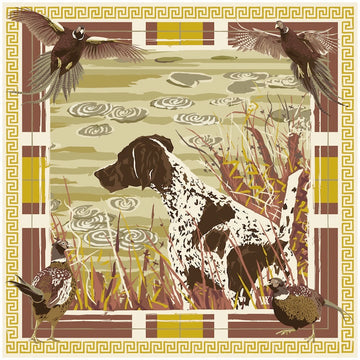 Pheasant Watch Silk Scarf