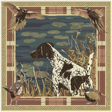 Pheasant Watch Silk Scarf