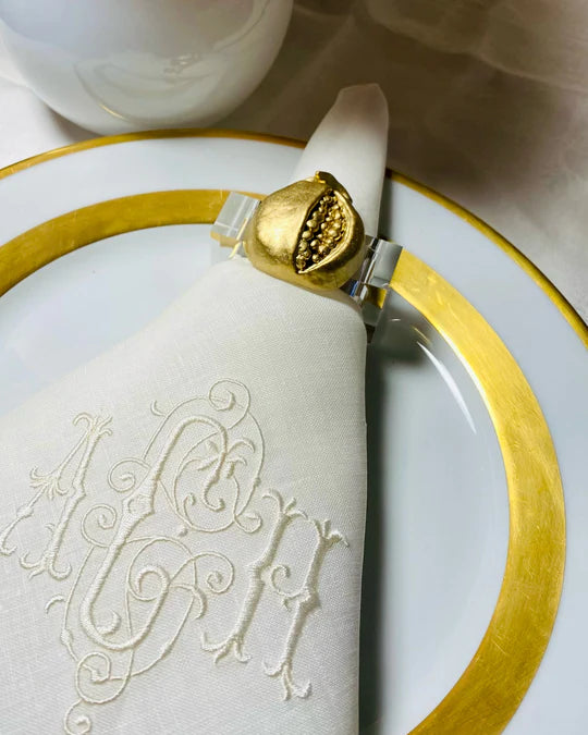 Pomegranate Napkin Ring - Set of 4