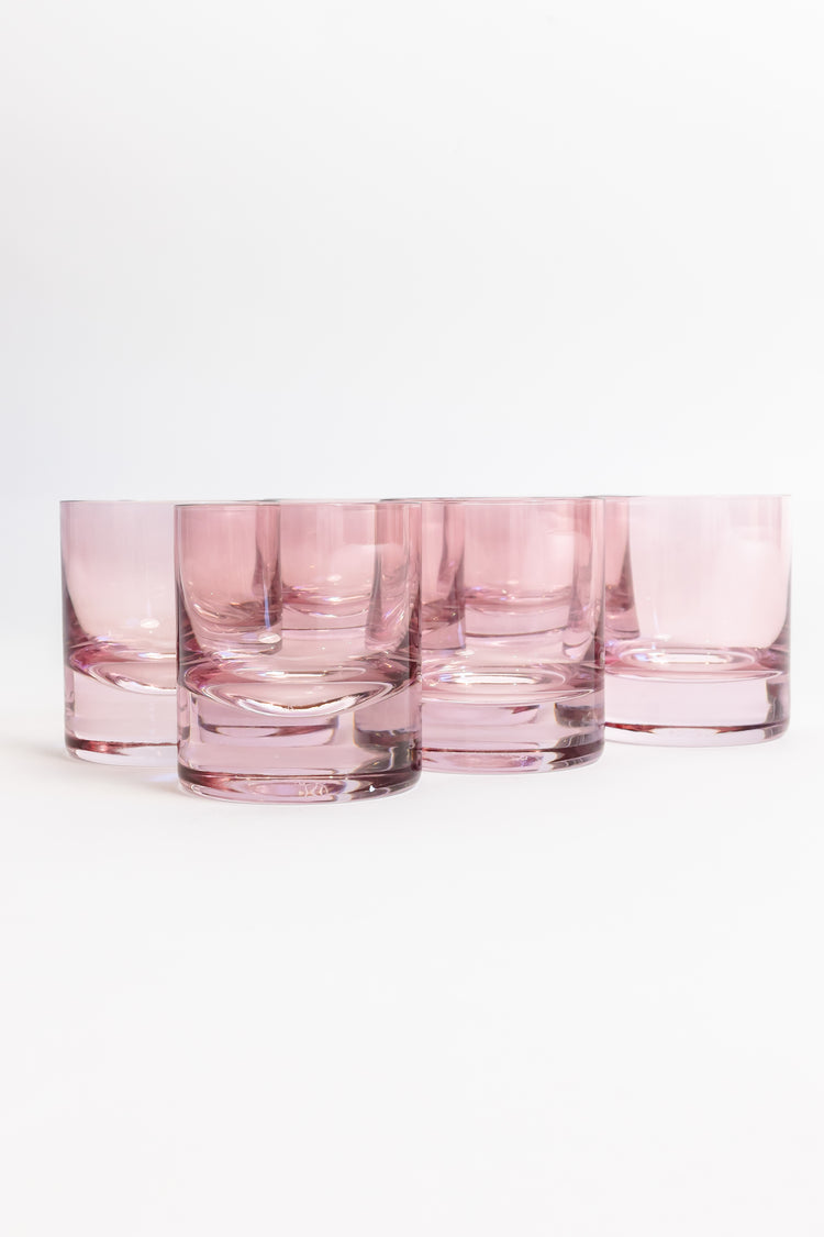 Estelle Colored Rocks Glass - Set of 6