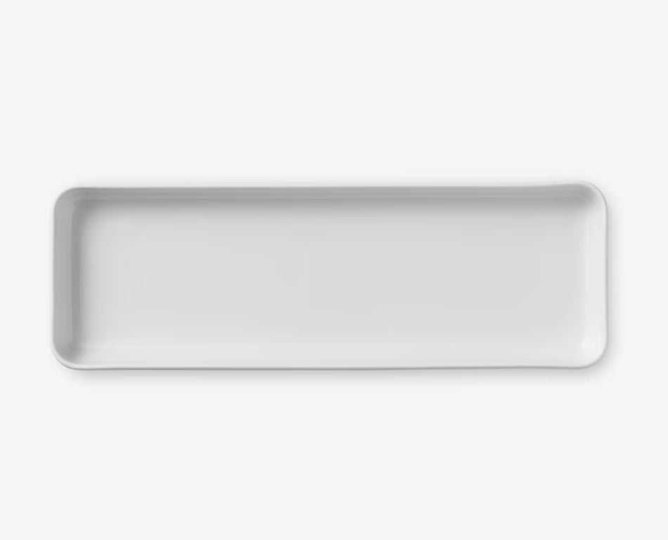 White Fluted Dish 36 CM