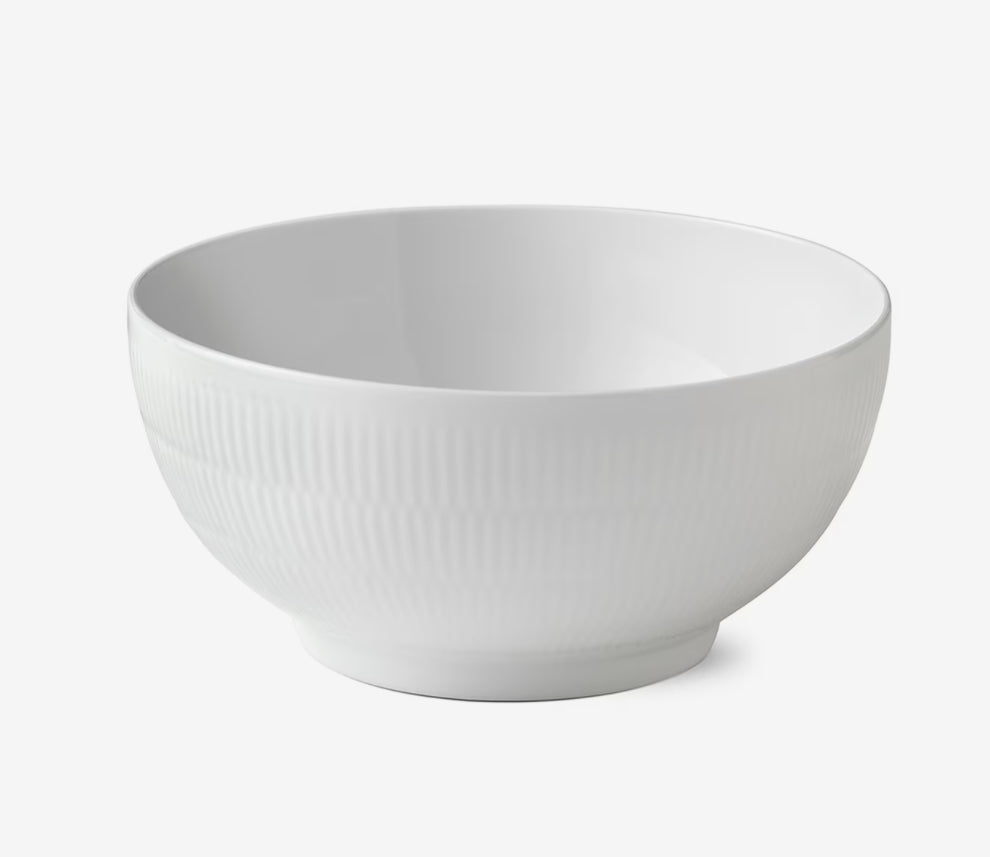 White Fluted Bowl 310cl