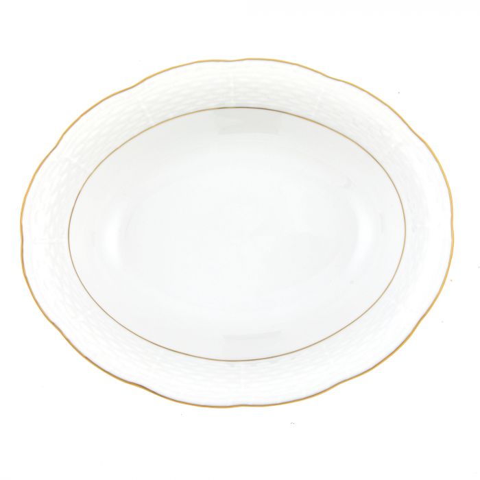 Platinum Edge Oval Vetetable Dish