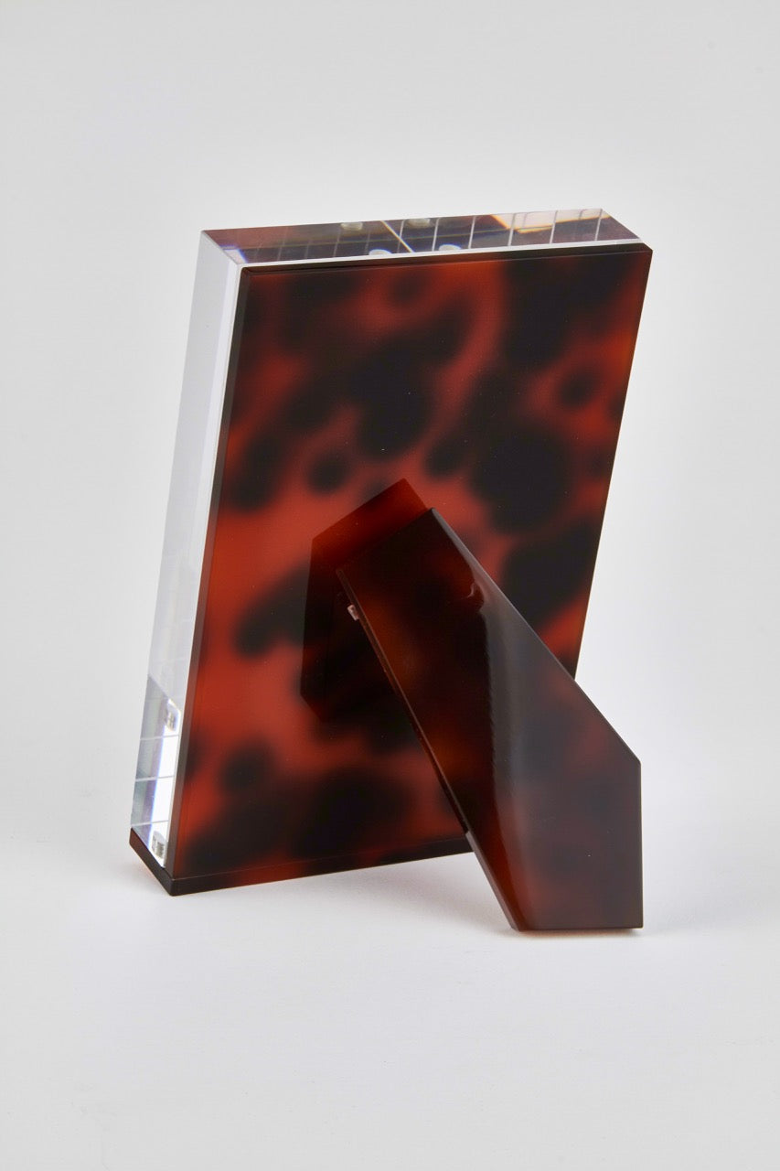 Lucite Tortoise Shell Frame 5x7