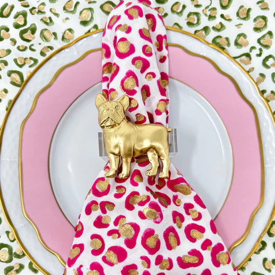 French Bulldog Napkin Ring - Set of 4