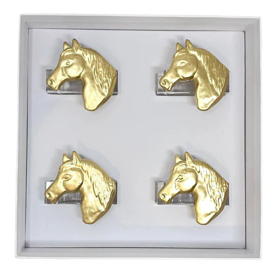 Horse Napkin Ring - Set of 4