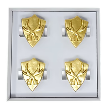 Shield with Antlers Napkin Ring - Set of 4