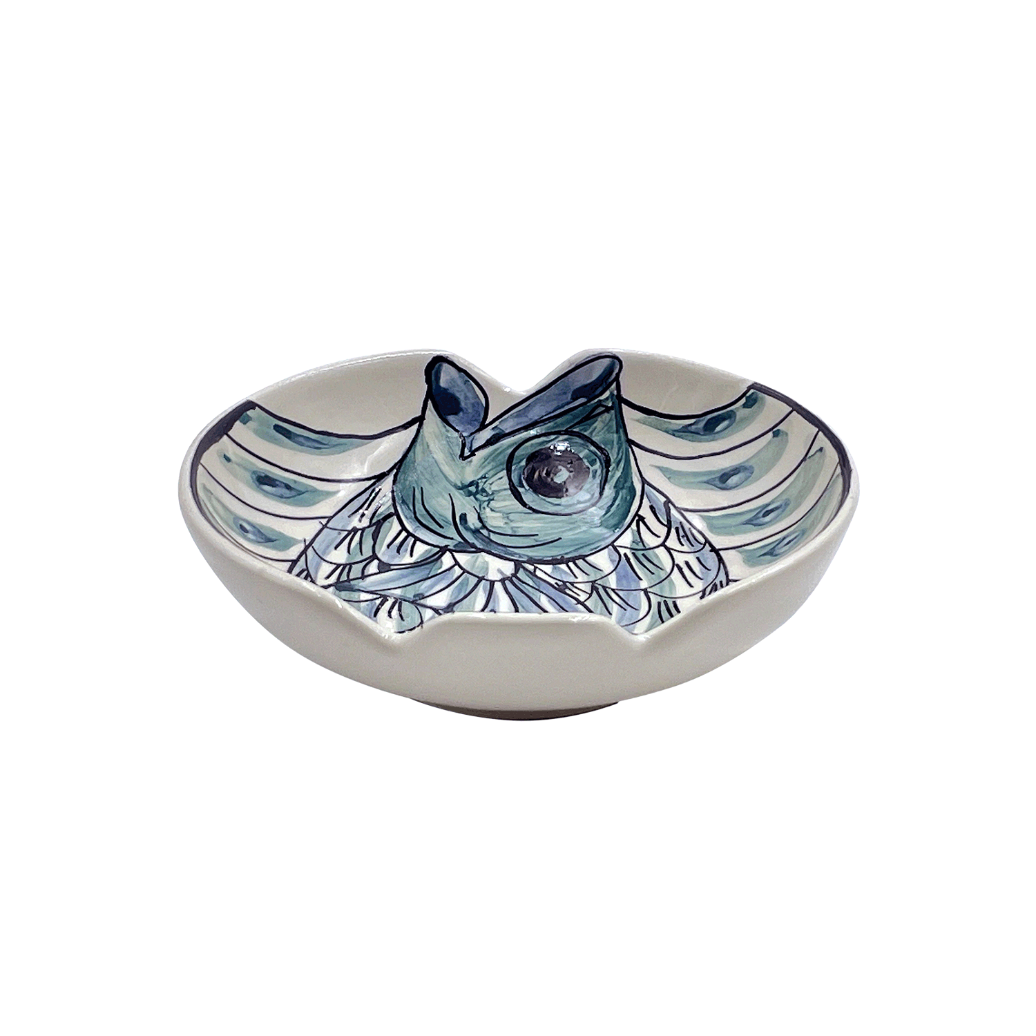 Romina Fish Peanut Bowl (Blue)