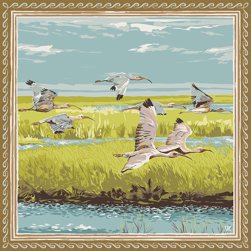 Marsh Flyer Silk Scarf