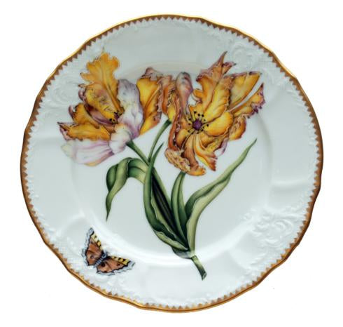 Anna Weatherley Pannonian Garden Double Tulip Light Salad Plate
